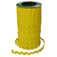 Ric Rac ribbon 12mm (25 m), Hard Yellow 4